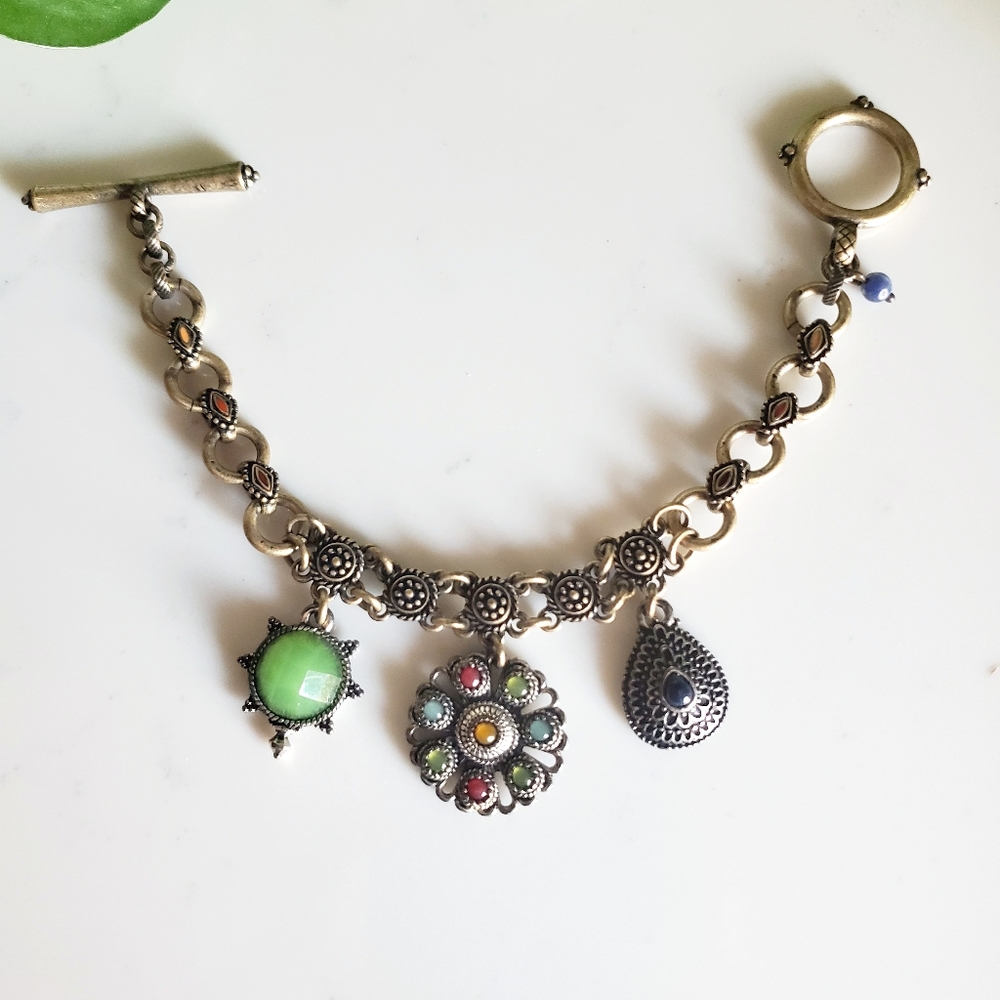Lucky Brand Vintage Multicolor Toggle Bracelet
